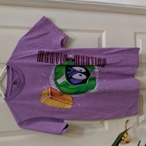 Looney Tunes Marvin the Martian Women's Short Sleeve Graphic Tee Sie Small